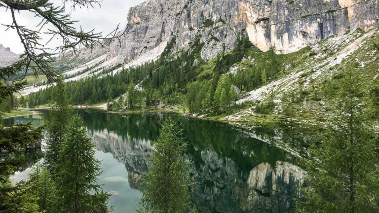 ruta lago federa croda da lago dolomitas